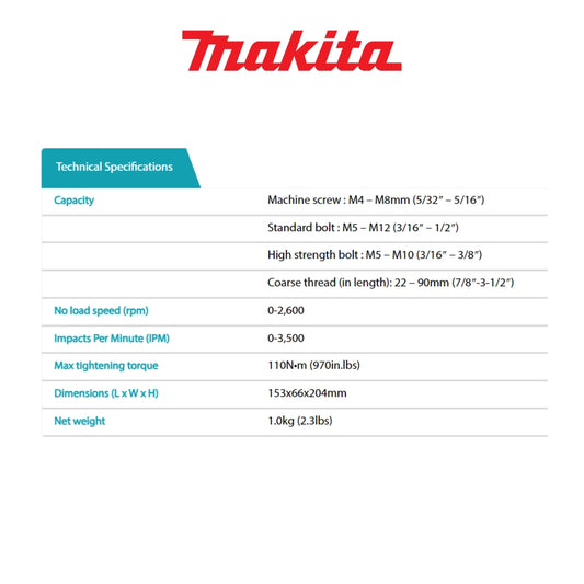 Makita Cordless Impact Driver Drill 12v