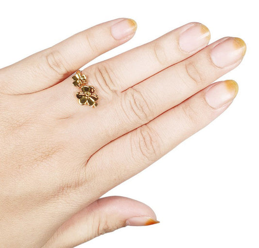 Cincin Emas Luna Bunga