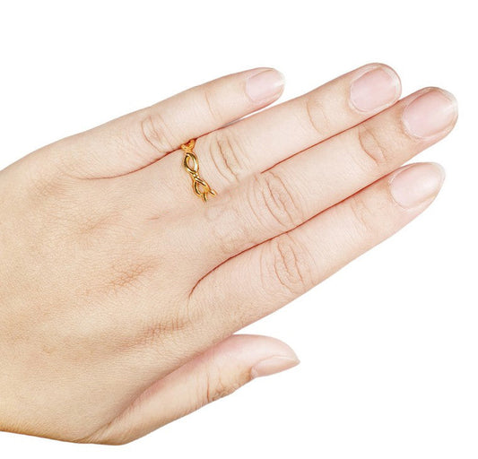 Cincin Emas Luna infinity