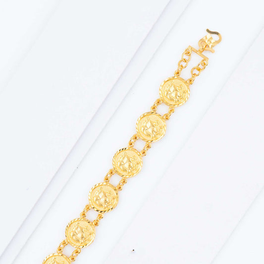 Gelang Syiling Bunga Raya Stamping