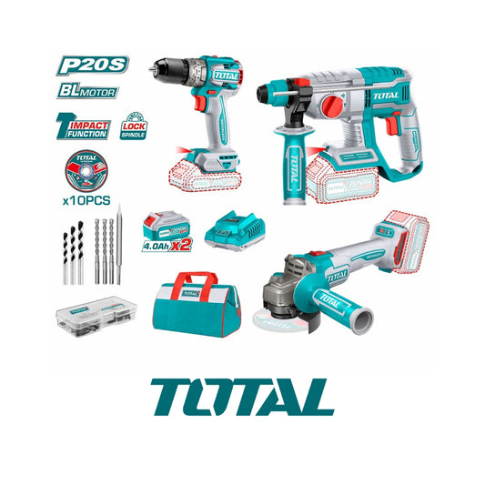 TOTAL 20V Cordless 3IN1 Combo Set