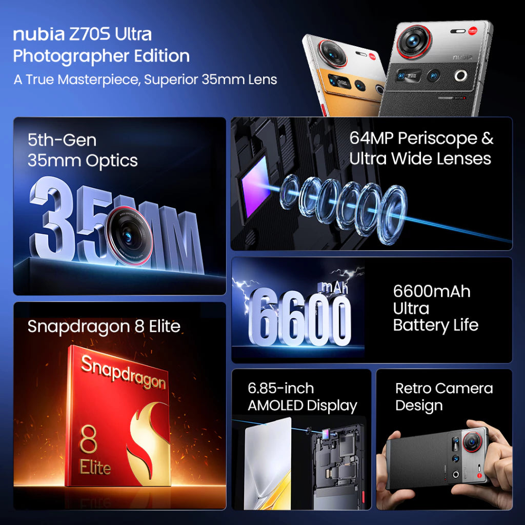 Nubia Z70s Ultra Photographer Edition
