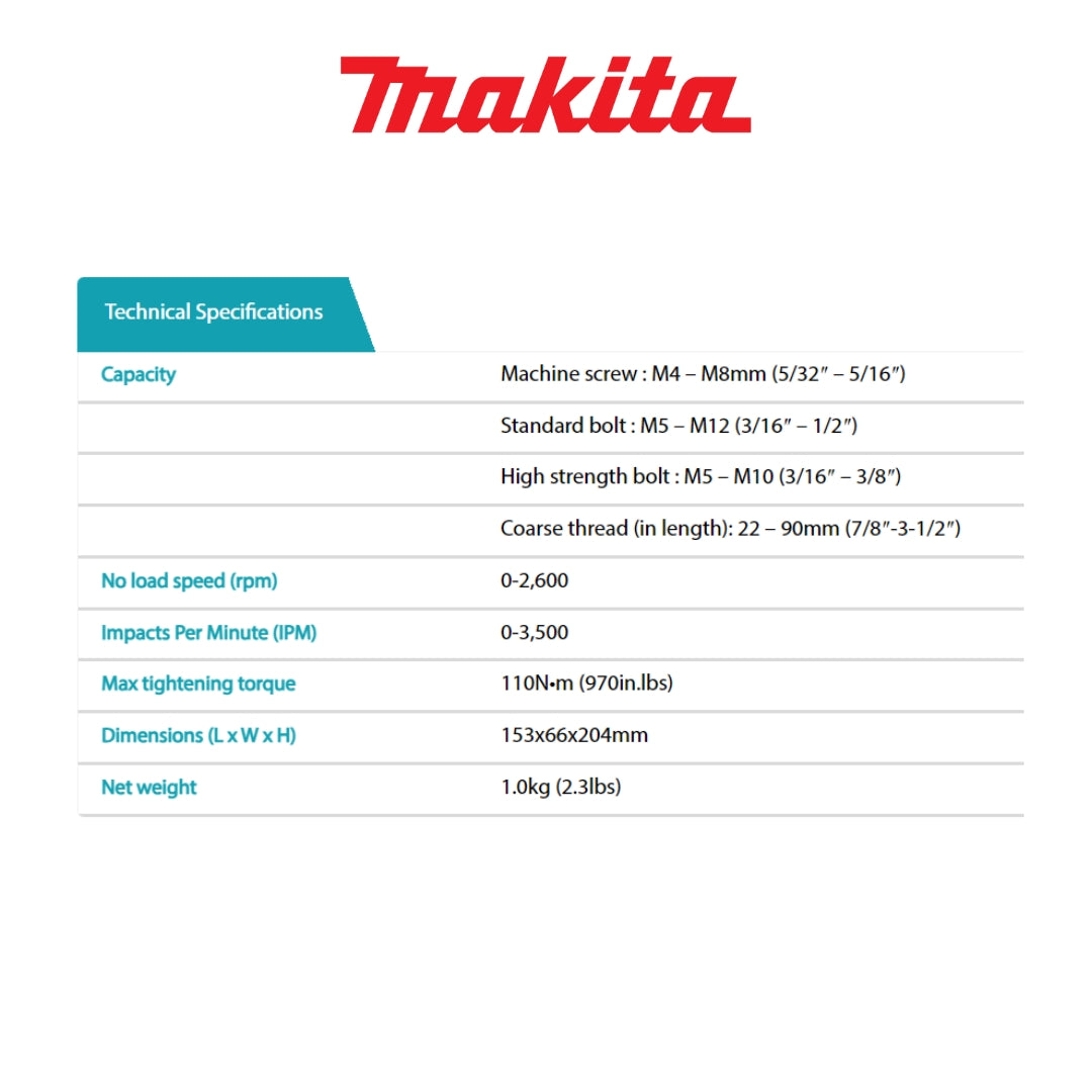Makita Cordless Impact Driver Drill 12v