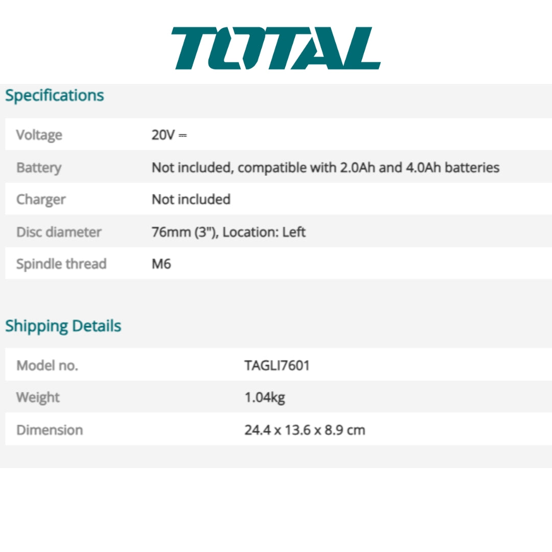 TOTAL Cordless Mini Cut