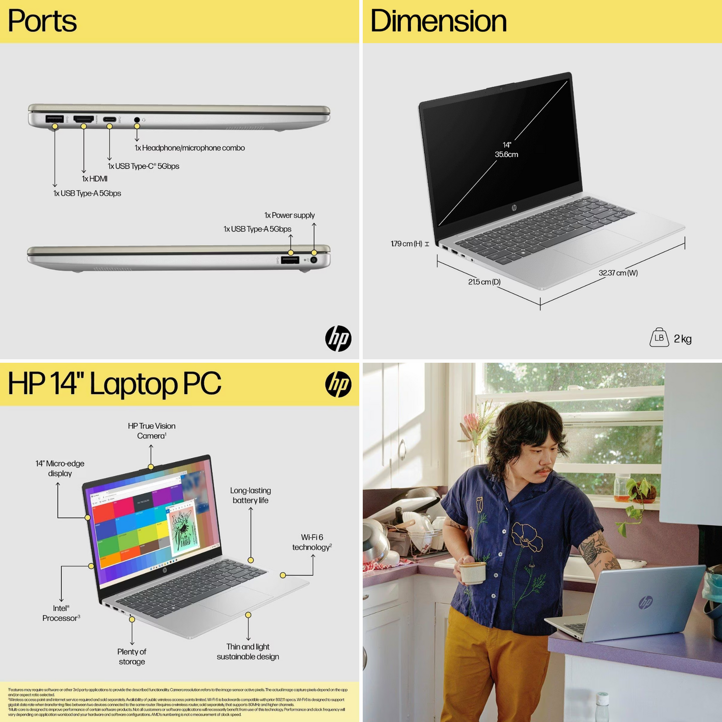 HP Laptop 14 inch (14-ep0039TU)