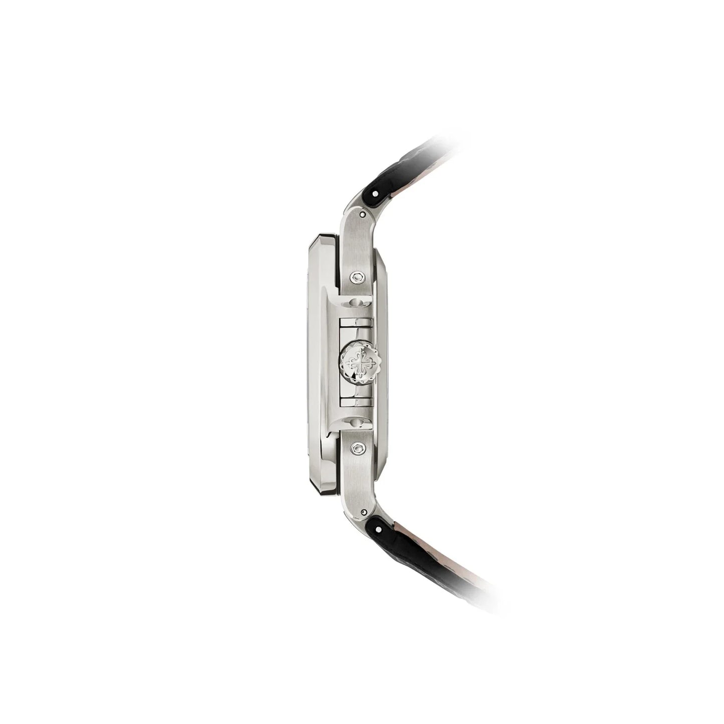 Nautilus Black Strap Stainless Steel